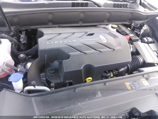 2LMPJ6LP5HBL49320 - 2017 LINCOLN MKX RESERVE Սև լուսանկար 10