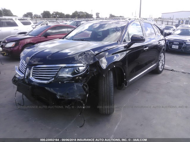 2LMPJ6LP5HBL49320 - 2017 LINCOLN MKX RESERVE Սև լուսանկար 2