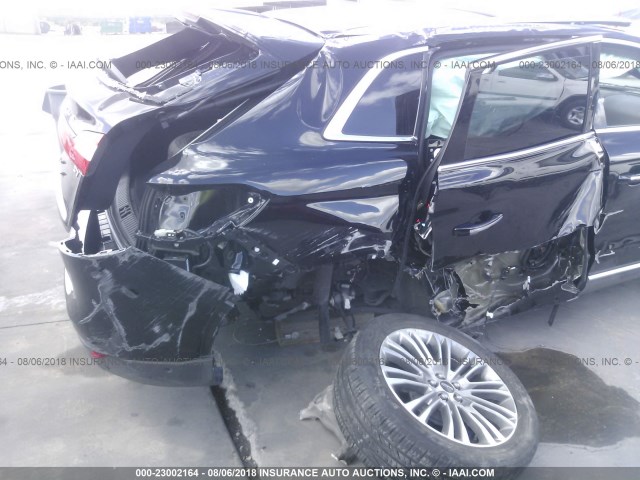 2LMPJ6LP5HBL49320 - 2017 LINCOLN MKX RESERVE Սև լուսանկար 6