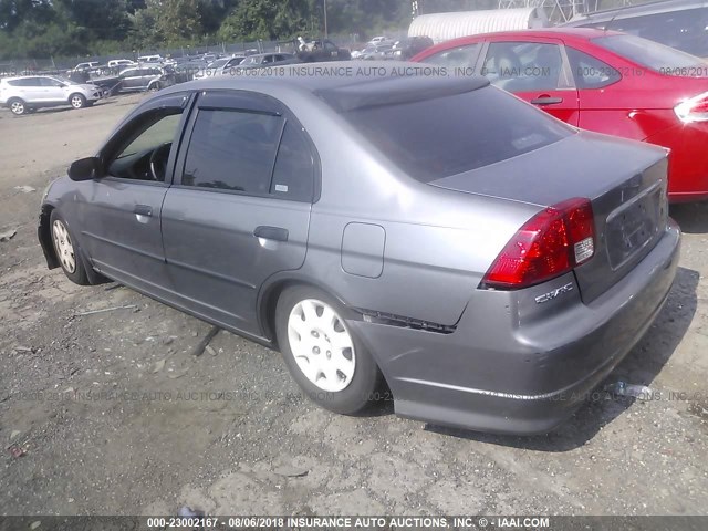 2HGES16315H627690 - 2005 HONDA CIVIC DX VP 灰色 照片 3