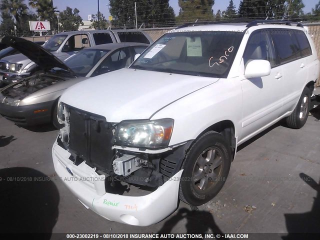 JTEDP21A470136184 - 2007 TOYOTA HIGHLANDER SPORT/LIMITED WHITE photo 2