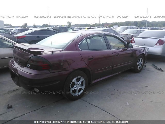 1G2NE52E05M118700 - 2005 PONTIAC GRAND AM SE MAROON photo 4