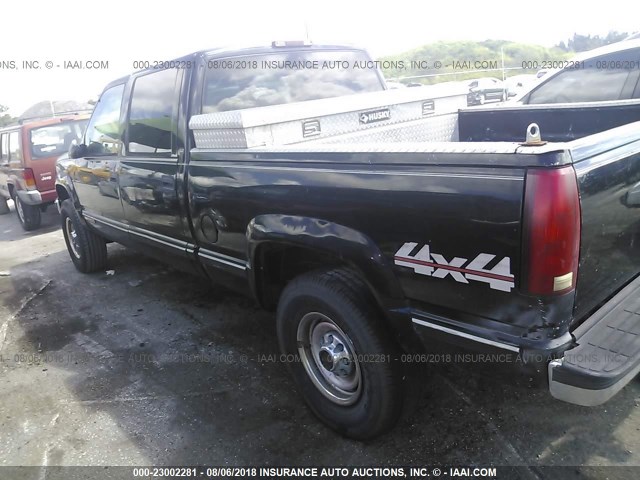 1GTGK23JXXF017517 - 1999 GMC SIERRA K2500 BLACK photo 3