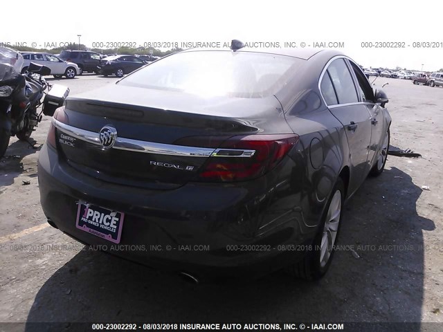 2G4GK5EXXF9217531 - 2015 BUICK REGAL GRAY photo 4