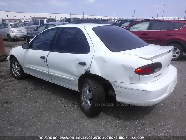 1G1JF52T917228894 - 2001 CHEVROLET CAVALIER LS WHITE photo 3