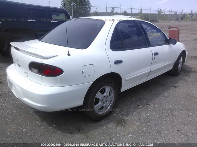 1G1JF52T917228894 - 2001 CHEVROLET CAVALIER LS WHITE photo 4