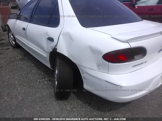 1G1JF52T917228894 - 2001 CHEVROLET CAVALIER LS WHITE photo 6