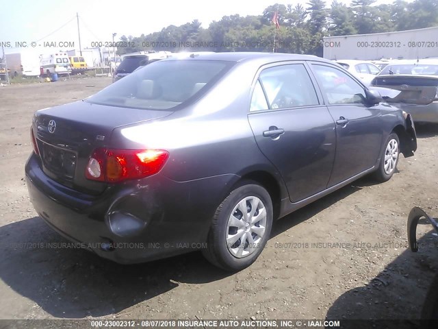 2T1BU4EE6AC488497 - 2010 TOYOTA COROLLA S/LE/XLE GRAY photo 4