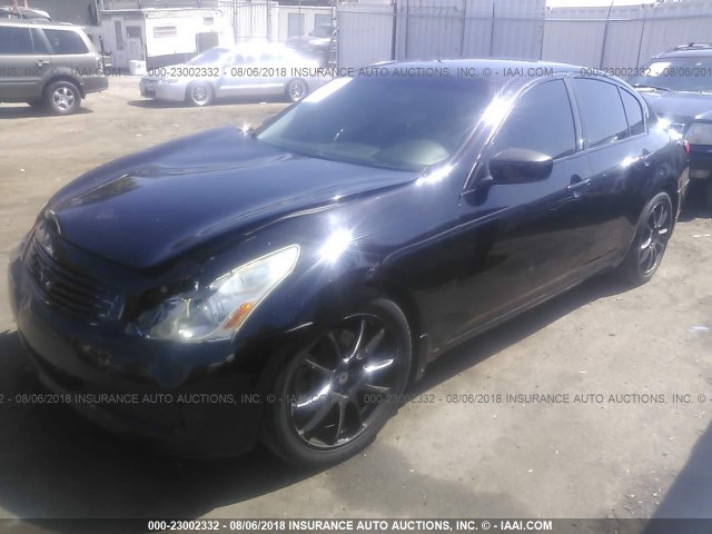 JNKCV61E99M303410 - 2009 INFINITI G37 JOURNEY/SPORT BLACK photo 2