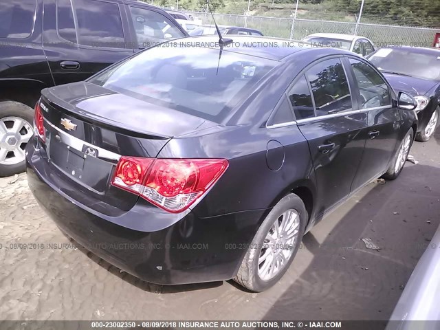 1G1PJ5SB9D7233677 - 2013 CHEVROLET CRUZE ECO BLACK photo 4