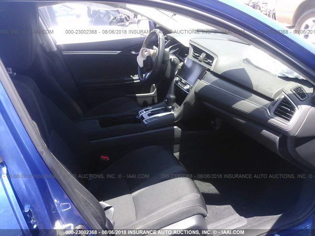 2HGFC2F74JH540757 - 2018 HONDA CIVIC EX BLUE photo 5