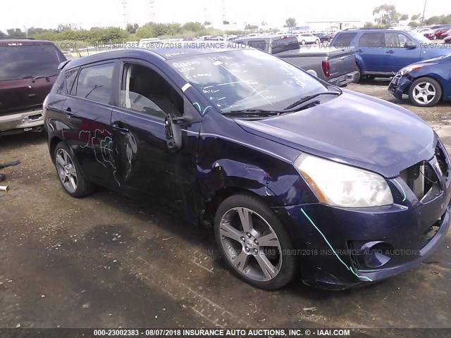 5Y2SR67059Z462179 - 2009 PONTIAC VIBE GT BLUE photo 6