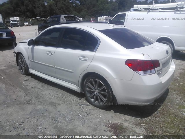 4S3BMCM64E3011408 - 2014 SUBARU LEGACY 2.5I LIMITED WHITE photo 3