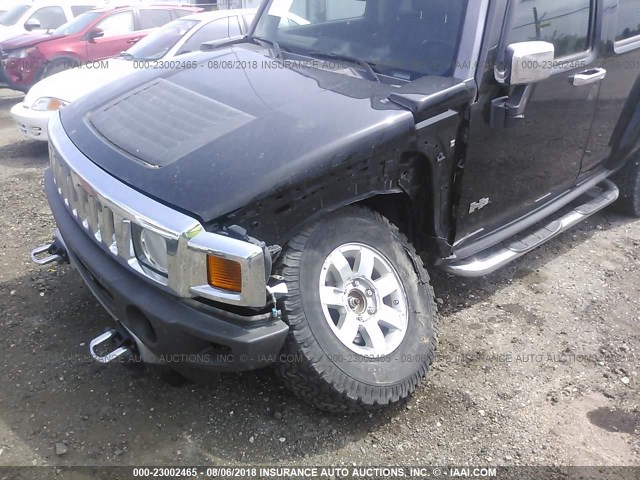 5GTEN13E398156982 - 2009 HUMMER H3 BLACK photo 6