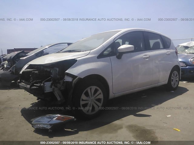 3N1CE2CP5HL365746 - 2017 NISSAN VERSA NOTE S/S PLUS/SV/SL/SR WHITE photo 2