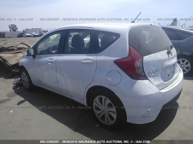 3N1CE2CP5HL365746 - 2017 NISSAN VERSA NOTE S/S PLUS/SV/SL/SR WHITE photo 3