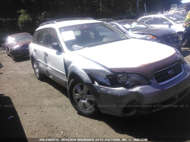 4S4BP61CX57364761 - 2005 SUBARU LEGACY OUTBACK 2.5I WHITE photo 6