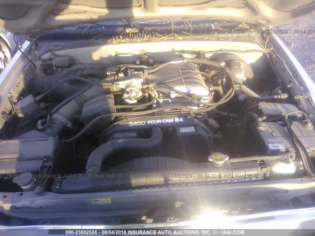 5TEGN92N72Z133645 - 2002 TOYOTA TACOMA DOUBLE CAB PRERUNNER SILVER photo 10