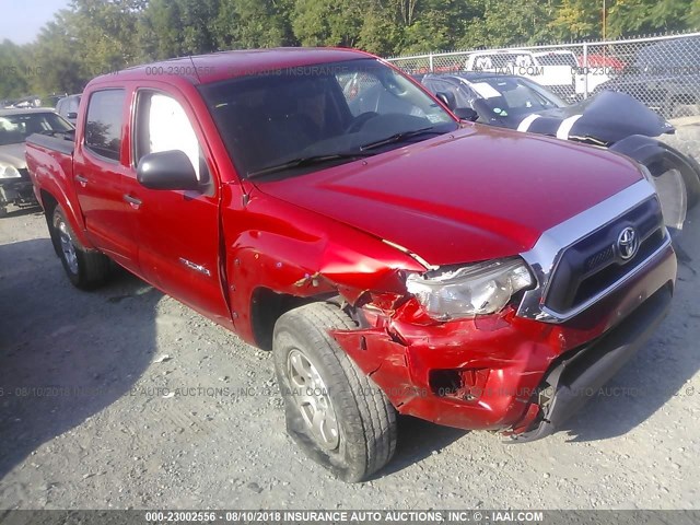 3TMLU4EN8DM106406 - 2013 TOYOTA TACOMA DOUBLE CAB წითელი ფოტო 1