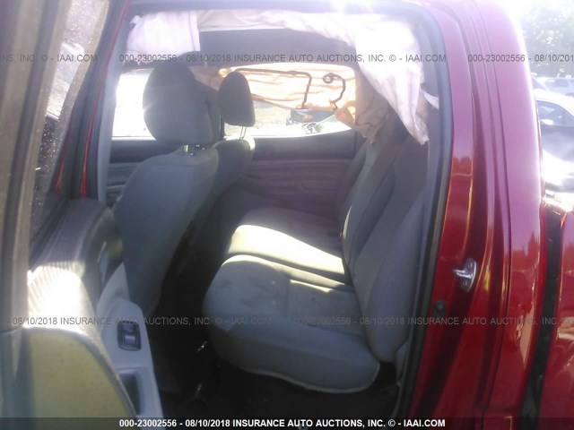 3TMLU4EN8DM106406 - 2013 TOYOTA TACOMA DOUBLE CAB წითელი ფოტო 8