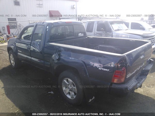 5TEUU42N57Z348859 - 2007 TOYOTA TACOMA ACCESS CAB Blau Foto 3