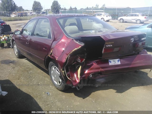 4T1BG22K2XU510167 - 1999 TOYOTA CAMRY CE/LE/XLE 红色 照片 3