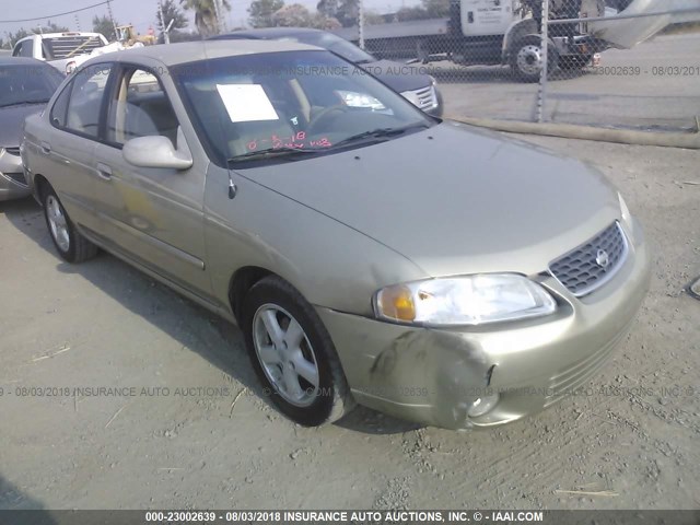 3N1CB51D62L635304 - 2002 NISSAN SENTRA XE/GXE BEIGE photo 1