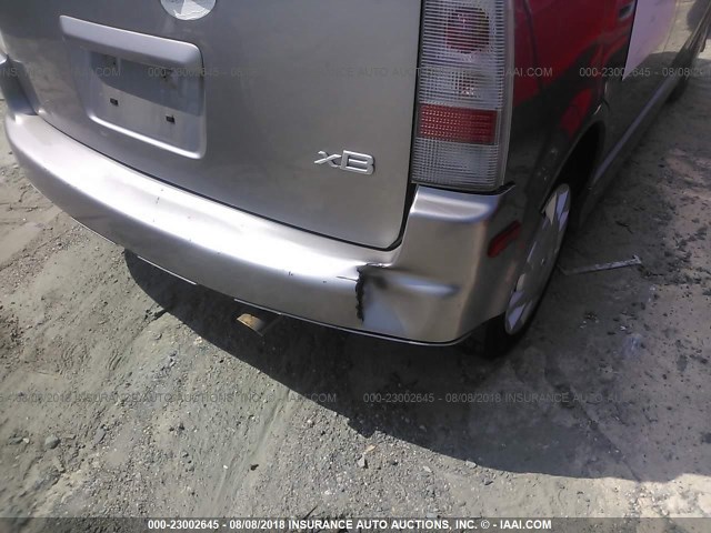 JTLKT324264044198 - 2006 TOYOTA SCION XB Boz foto 6