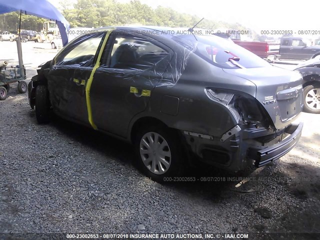 3N1CN7AP6CL845531 - 2012 NISSAN VERSA S/SV/SL GRAY photo 3