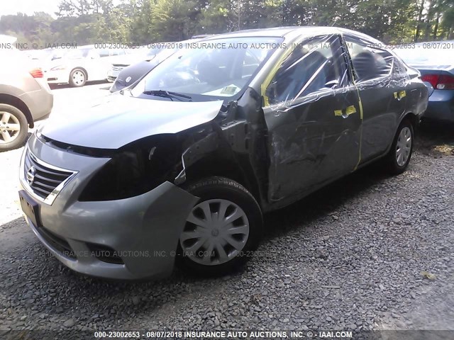 3N1CN7AP6CL845531 - 2012 NISSAN VERSA S/SV/SL GRAY photo 6