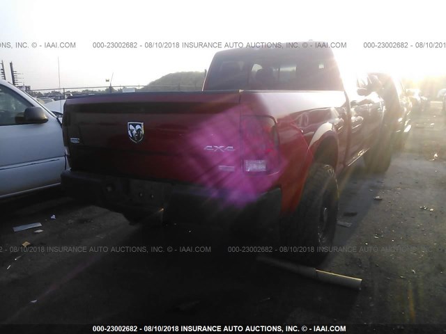 3C6UD5FL2CG151045 - 2012 DODGE RAM 2500 LARAMIE RED photo 4