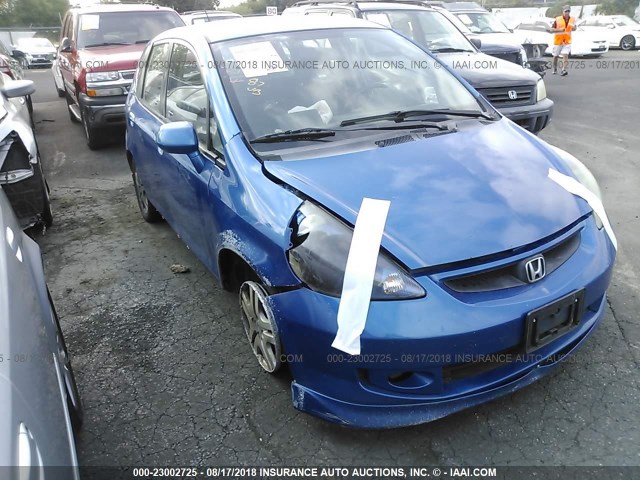JHMGD37667S059940 - 2007 HONDA FIT S 蓝色 照片 6