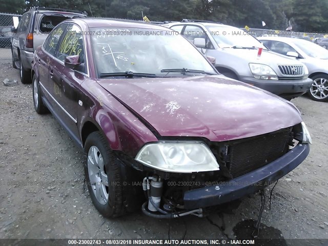 WVWRH63B22P246588 - 2002 VOLKSWAGEN PASSAT GLX RED photo 6