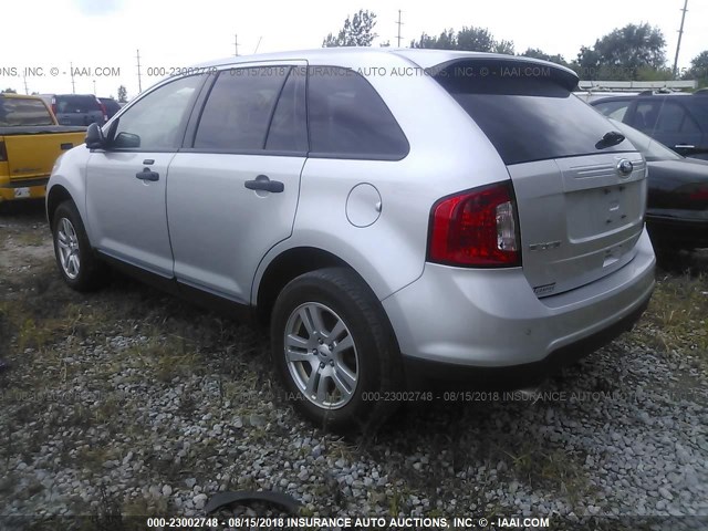 2FMDK3GCXCBA12023 - 2012 FORD EDGE SE SILVER photo 3