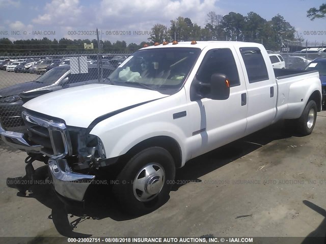 1FTWW32P13EC76506 - 2003 FORD F350 SUPER DUTY WHITE photo 2