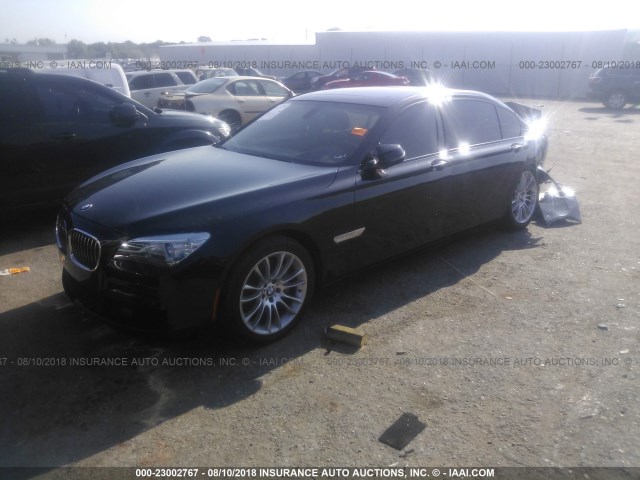 WBAYF4C57ED282148 - 2014 BMW 740 LXI BLACK photo 2