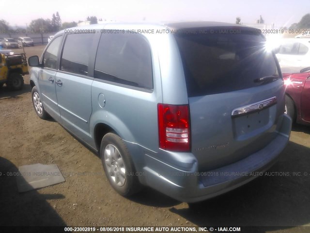 2A8HR44H48R628539 - 2008 CHRYSLER TOWN & COUNTRY LX TEAL photo 3