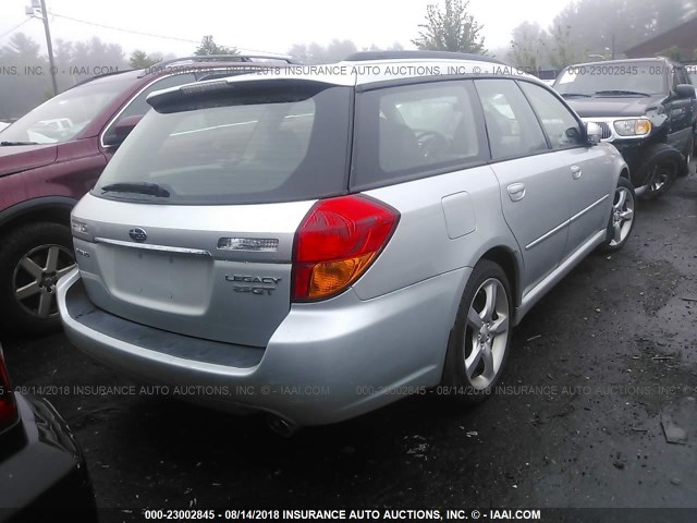 4S3BP676954337736 - 2005 SUBARU LEGACY GT LIMITED SILVER photo 4