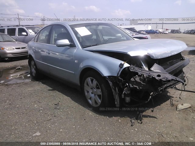 WVWRH63B23P206772 - 2003 VOLKSWAGEN PASSAT GLX Light Blue photo 1