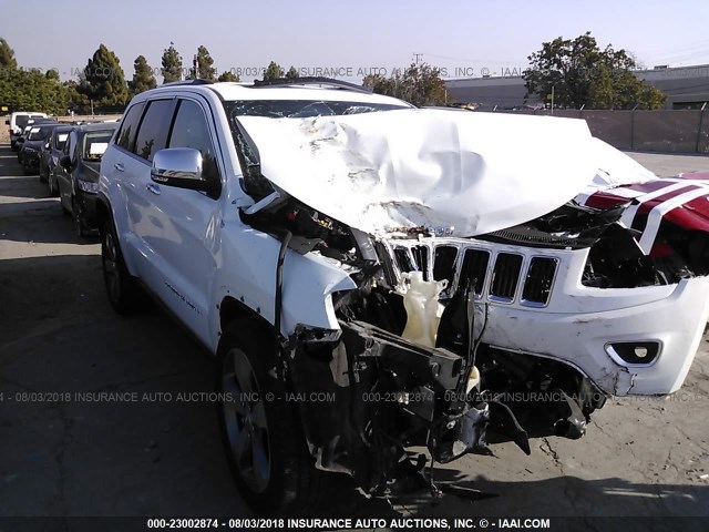 1C4RJEBG0FC841383 - 2015 JEEP GRAND CHEROKEE LIMITED WHITE photo 1