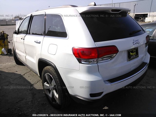 1C4RJEBG0FC841383 - 2015 JEEP GRAND CHEROKEE LIMITED WHITE photo 3