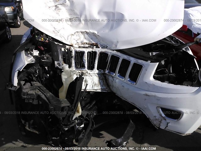 1C4RJEBG0FC841383 - 2015 JEEP GRAND CHEROKEE LIMITED WHITE photo 6
