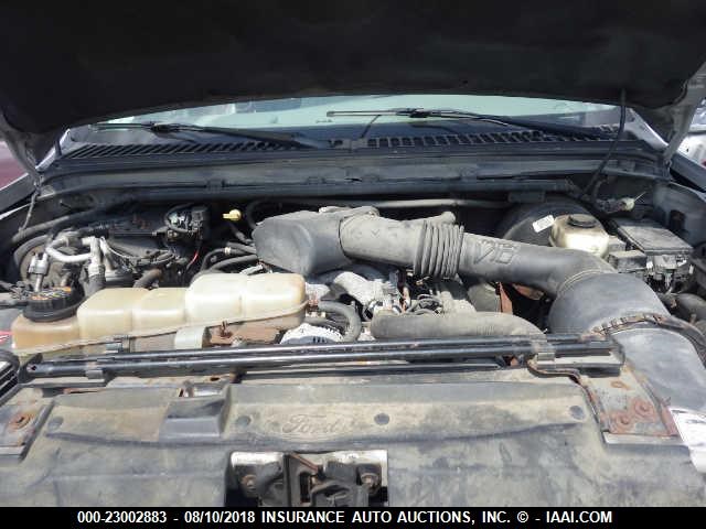 1FMNU41S2YED62973 - 2000 FORD EXCURSION XLT SILVER photo 10