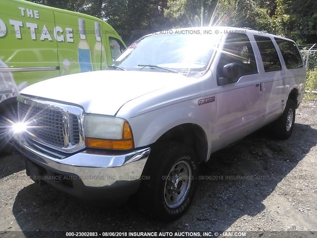 1FMNU41S2YED62973 - 2000 FORD EXCURSION XLT SILVER photo 2