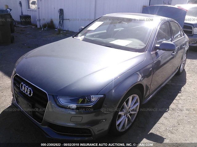 WAUFFAFL9EA077352 - 2014 AUDI A4 PREMIUM PLUS GRAY photo 2