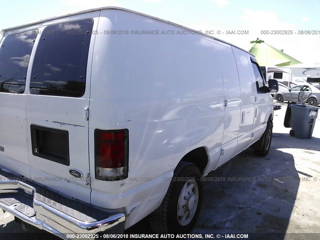 1FTSE34P04HB35487 - 2004 FORD ECONOLINE E350 SUPER DUTY VAN WHITE photo 4