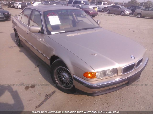 WBAGH8336XDP03615 - 1999 BMW 740 IL GOLD photo 1