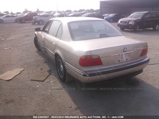 WBAGH8336XDP03615 - 1999 BMW 740 IL GOLD photo 3