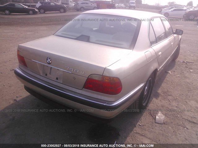 WBAGH8336XDP03615 - 1999 BMW 740 IL GOLD photo 4