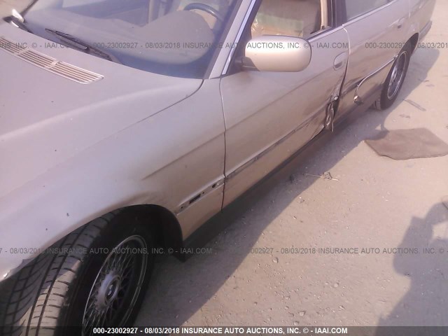 WBAGH8336XDP03615 - 1999 BMW 740 IL GOLD photo 6